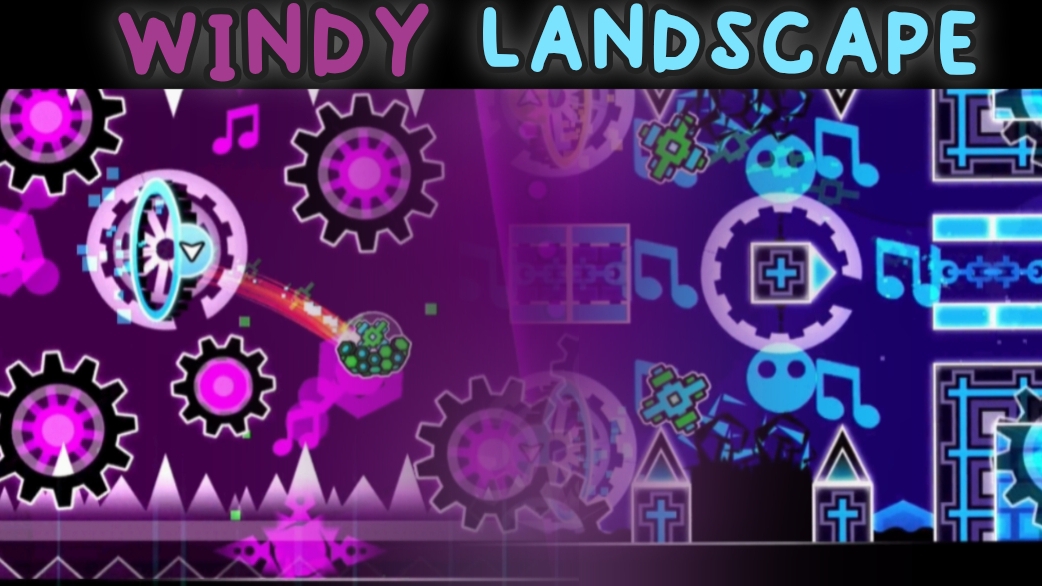 Windy landscape by WOOGI1411 в geometry dash смотреть онлайн