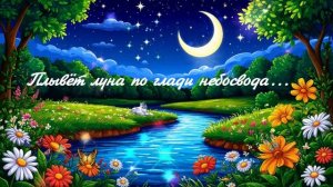Плывёт луна по глади небосвода... ВИДЕО ПЕСНЯ В ДУШУ