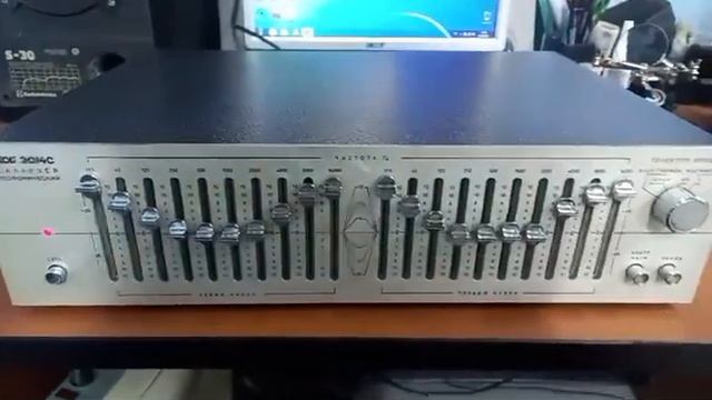 Эквалайзер Прибой. После чистки и замены электролитов смотреть онлайн