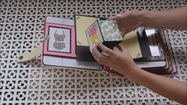 Семейный летний альбом Summer FUN / СКРАПБУКИНГ / Поп ап элементы / интерактивные конструкции