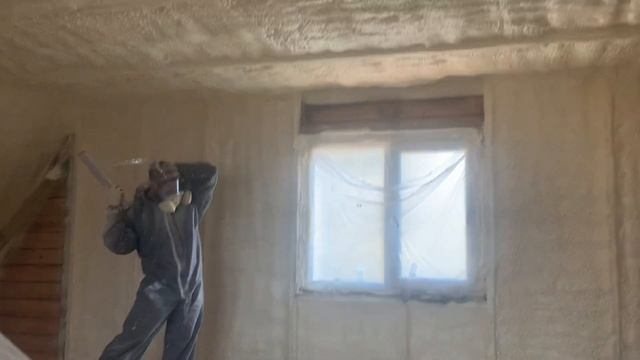 Самая тёплая мансарда.Утеплено пенополиуретаном