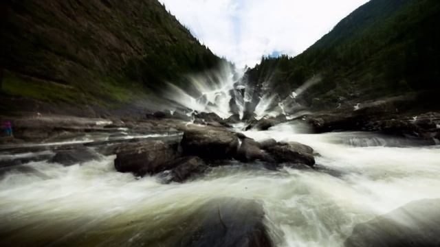 Водопад УЧАР. Горный Алтай.