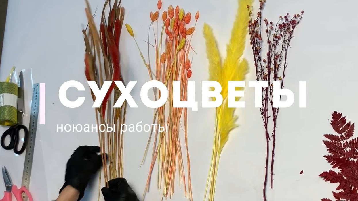 Сухоцветы_ нюансы работы смотреть онлайн