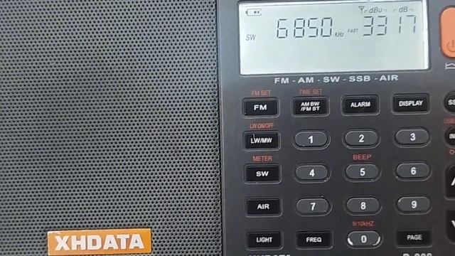 6850 КГц. Радио Спутник - прием сигнала мощностью 1,5 КВт (2