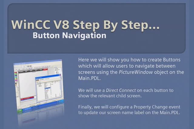 WinCC v8.0 Step By Step 9 How To Change Screens using Buttons Learn SCADA Programming #winccguru смотреть онлайн