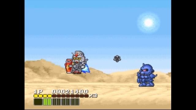 Super Nintendo (Snes) 16-bit SD Kidou Senshi Gundam - V Sakusen Shidou Stage 2 Прохождение