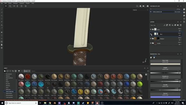 BONUS- Texturing the Taichi Sword (TIMELAPSE_NO COMMENTARY) - Stylized Station's Crafting Hall