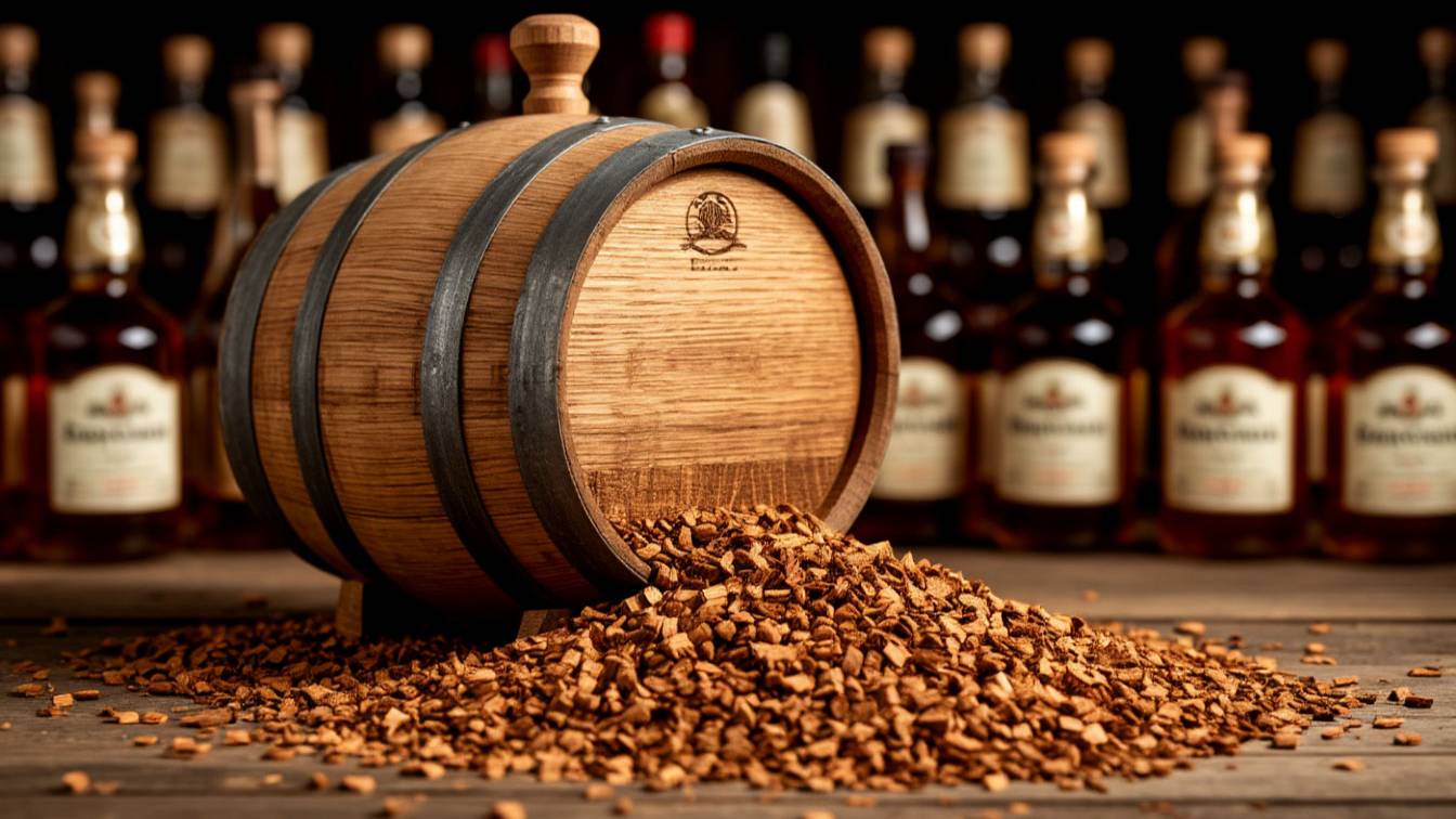 Дубовая бочка для самогона или дубовая щепа