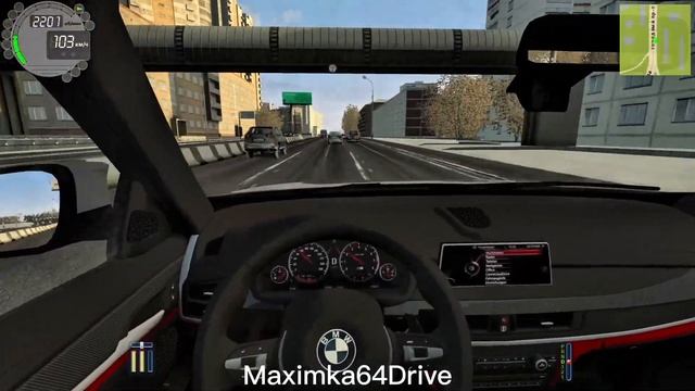 Шашки по городу на BMW X5M F85 | City Car Driving #citycardriving #шашкипог?