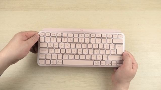 Розпаковка Logitech MX Keys Mini Wireless Illuminated UA Rose (920-010500)