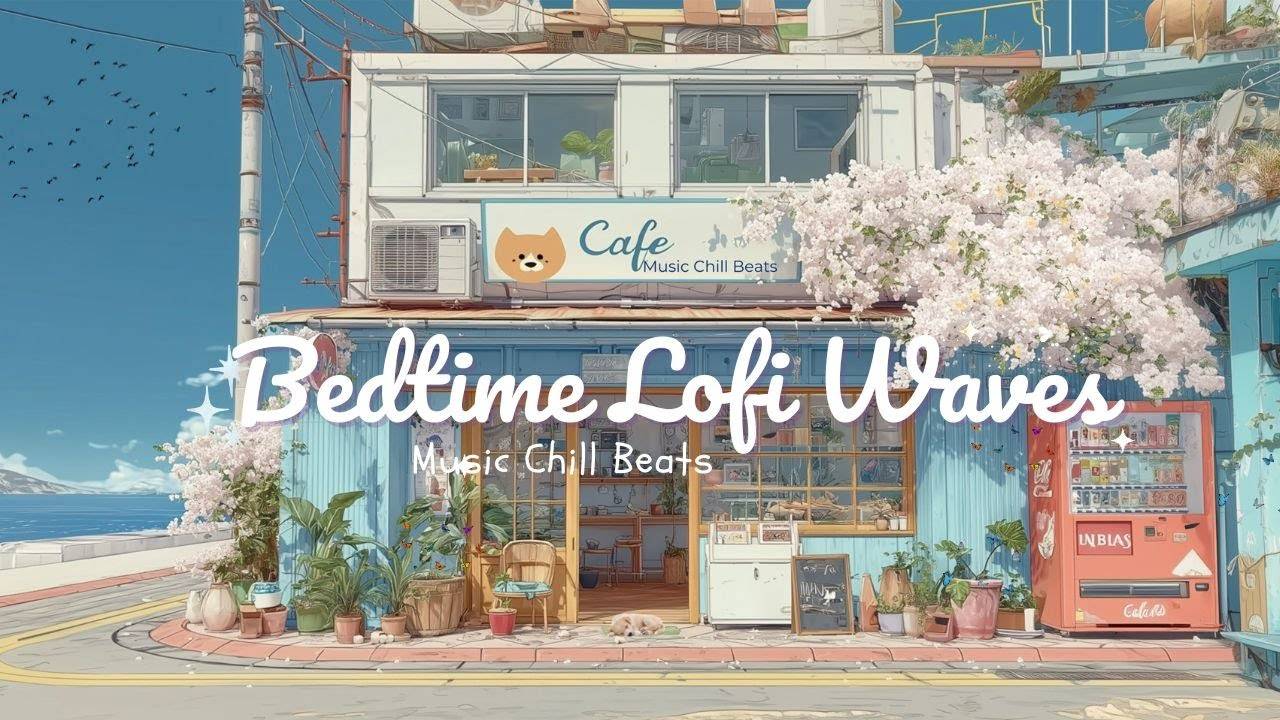 Bedtime Lofi Waves 🌊 Japanese Calm Beats & Ocean Ambience for Peaceful Sleep, Gentle Ocean Lofi смотреть онлайн