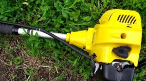 Бензиновый триммер Huter запуск двигателя и проверка работы триммера