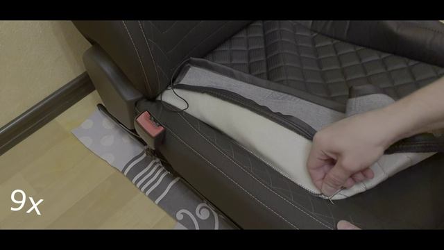 Как одеть чехлы. чехлы с подшивкой шкода. How to put on eco-leather covers. with lining Skoda 1 смотреть онлайн