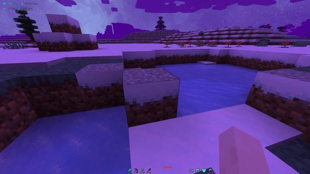 нашёл снежный блок травы в майнкрафте