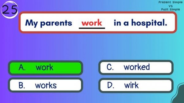 Present Simple vs Past Simple _ Grammar Test