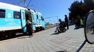 Вокзал в Евпатории и посадка на электричку