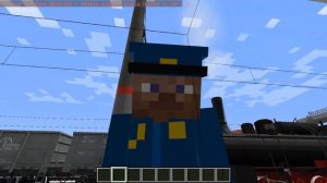 Машинист на паровозе 🚂!Работаю машинистом в Minecraft|Artica