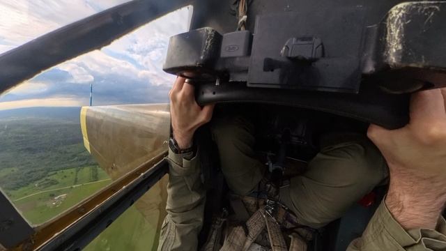 Высший пилотаж на Як-52 (штопор)