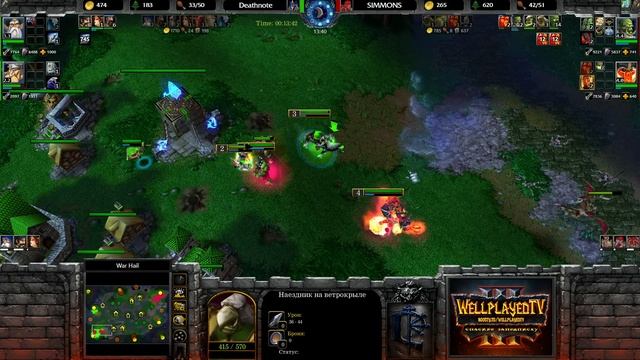 Simmons вновь за работой и удивляет билдами: Simmons (Orc) vs Deathno смотреть онлайн