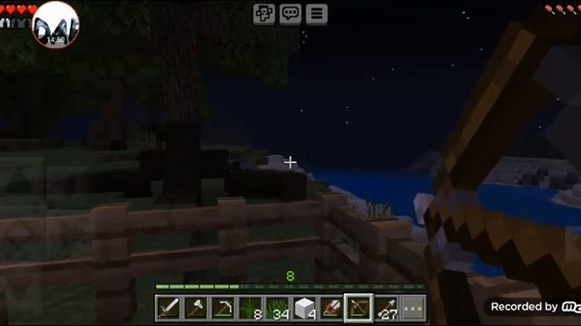 ВЫЖЕВАЮ В МИРЕ МАЕНКРАФТА НА ВЫЖЕВАНИЕ ДОСТРОИЛ ДОМ В