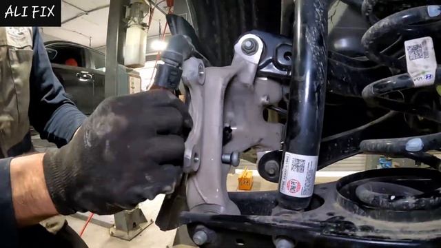 замена подшипника задней ступицы ... Hyundai Sonata 2020-2025 (кру?