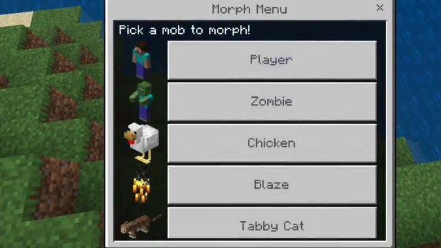 Мод на превращение в мобов #minecraft #minecraftpe