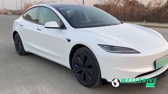 Губа переднего бампера Tesla Model 3