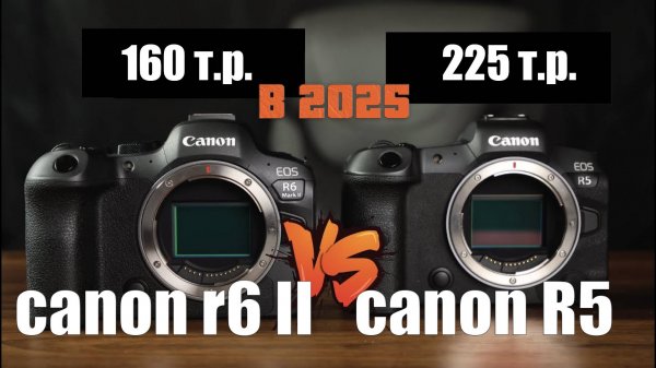 Canon R5 vs R6 Mark II какую камеру купить в 2025