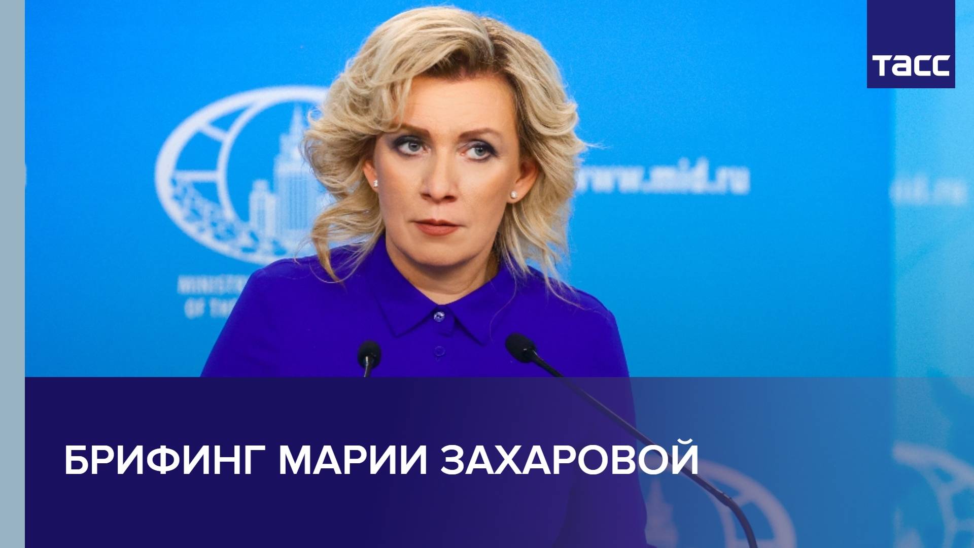 Брифинг Марии Захаровой