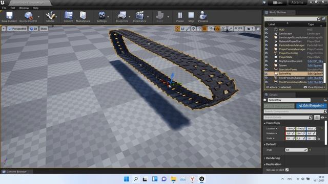 Unreal Engine 4 Tank Track Гусеницы для Танка смотреть онлайн