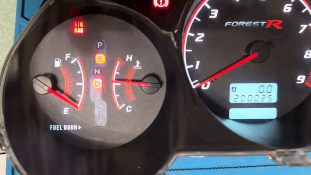 Пересвет приборной панели Subaru Forester SG