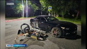 В Ессентуках в ДТП пострадал 17-летний водитель мотобайка
