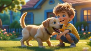 🎵🐶 «Гав-Гав, Весёлый День!» — Детская Песня про Щенка Лабрадора