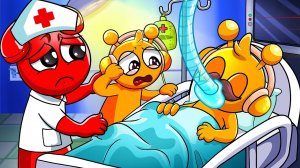 Орен В опасности! Пожалуйста, не оставляйте Меня Одного! | Грустная история Орена | Спрунки мульт