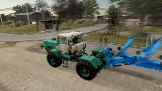 Farming Simulator 2019. Рассвет. Поднятие целины, вспашка поля. смотреть онлайн
