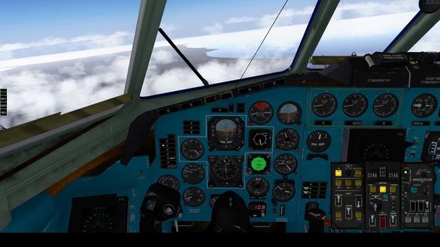 X-PLANE ТУ-154 NVU IVAO UWSS (Саратов) - UMKK (Калининград) смотреть онлайн