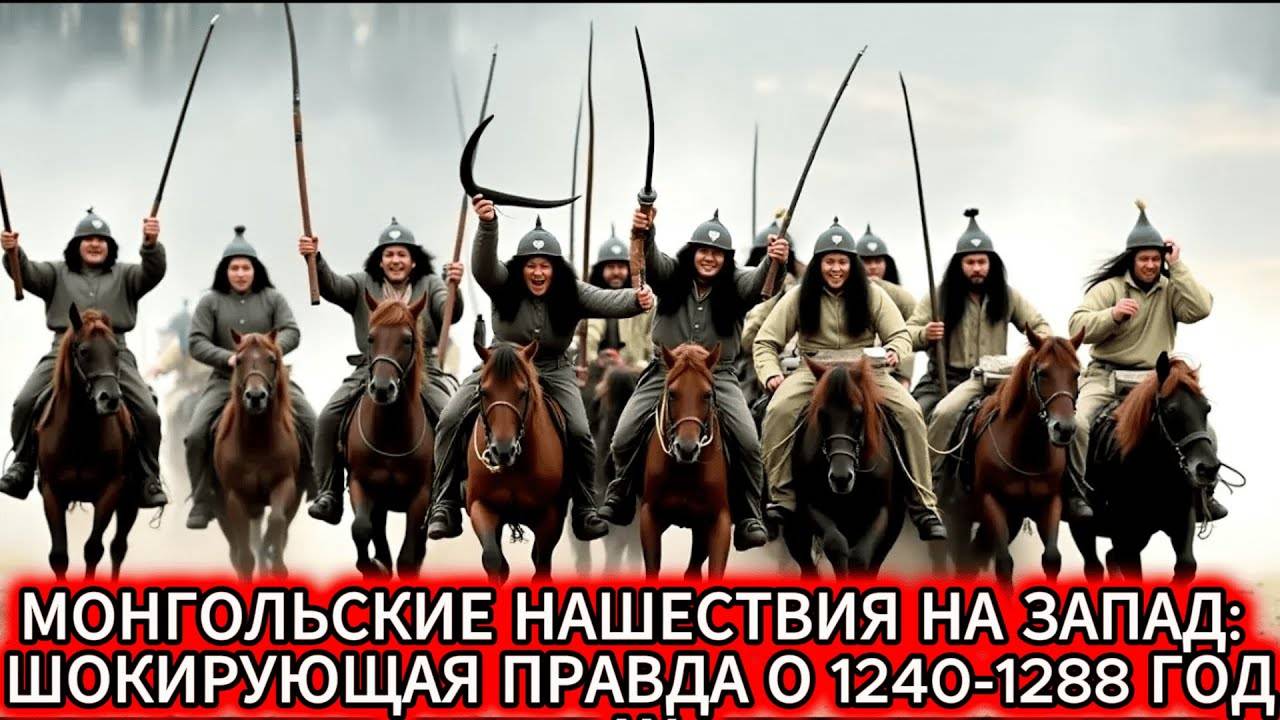 МОНГОЛЬСКИЕ НАШЕСТВИЯ на ЗАПАД: ШОКИРУЮЩАЯ ПРАВДА о 1240-1288 годах