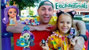 #Enchantimals Прядки на детской площадке / Челлендж для детей / КАТЯ И КУКЛЫ ЭНЧАНТИМАЛС