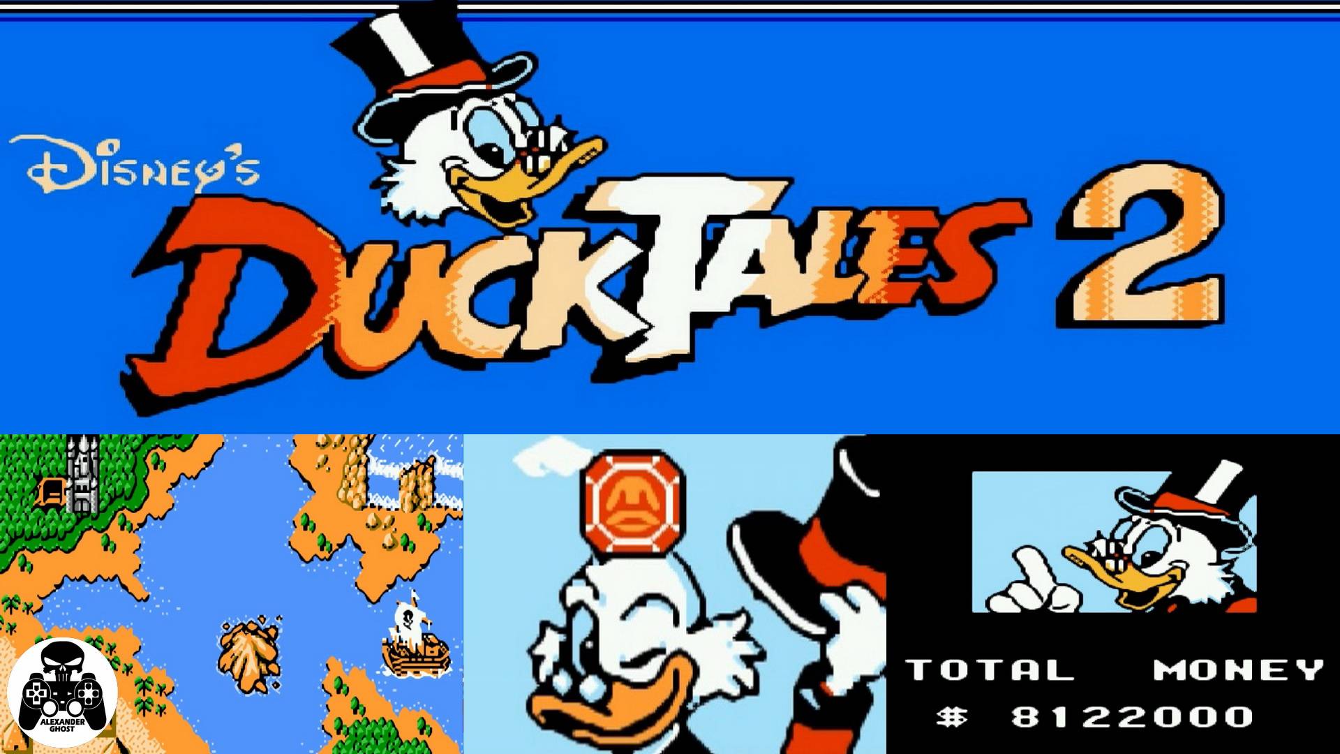 Duck Tales 2 прохождение все секреты (Утиные Истории 2) NES/Famicom/Dendy смотреть онлайн