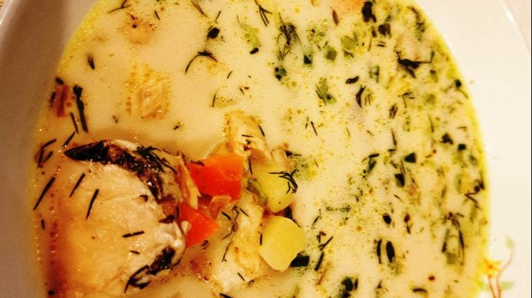 74. Калакейтто- карело-финский рыбный суп из белой рыбы.