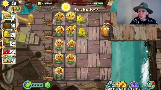 Plants vs. Zombies 2 | Зомби-капитан | Особые уровня смотреть онлайн
