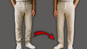 Секретный приём: КАК ПРАВИЛЬНО укоротить брюки за 4 минуты