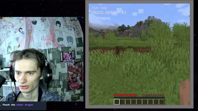 Нейросеть Генерирует Майнкрафт - Oasis Decart Minecraft AI