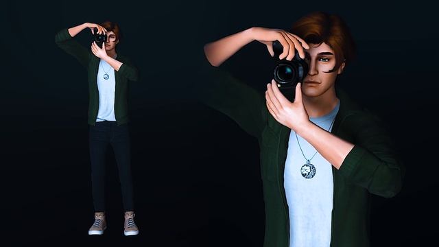 Animation Pack #90 - taking pictures | Анимации Симс 4 - фотографирует (Do смотреть онлайн