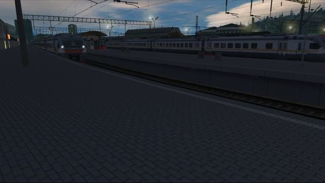 Движение поездов на Курском вокзале | Trainz 19