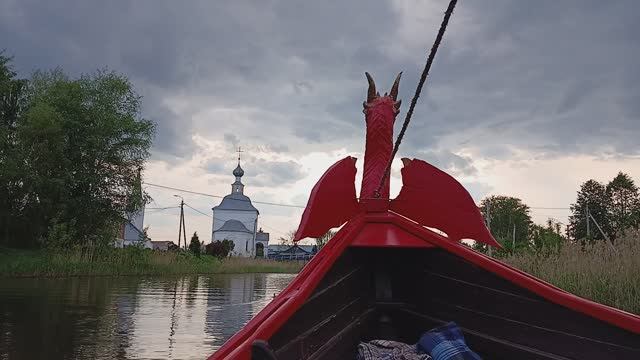 СУЗДАЛЬ. РЕКА КАМЕНКА. ЗАКАТ. смотреть онлайн