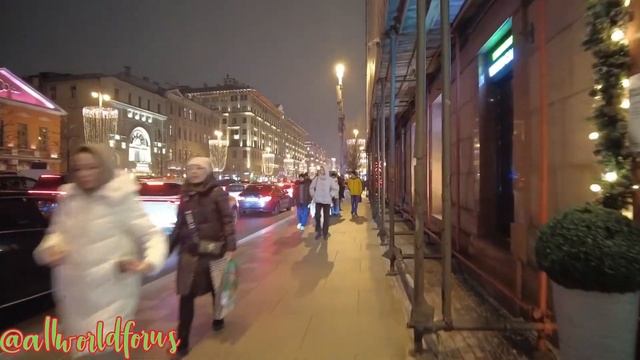 Chekhovskaya.Winter in Moscow city. Walking in the center of Moscow. Метро Чеховская. смотреть онлайн