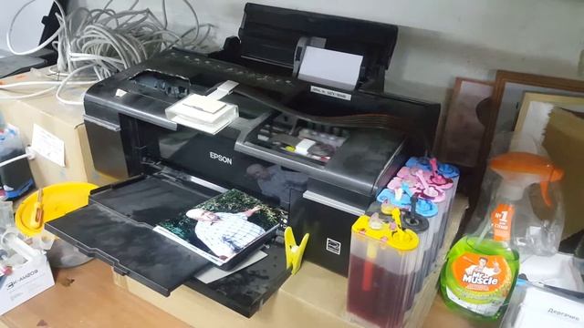 Epson T50 с СНПЧ