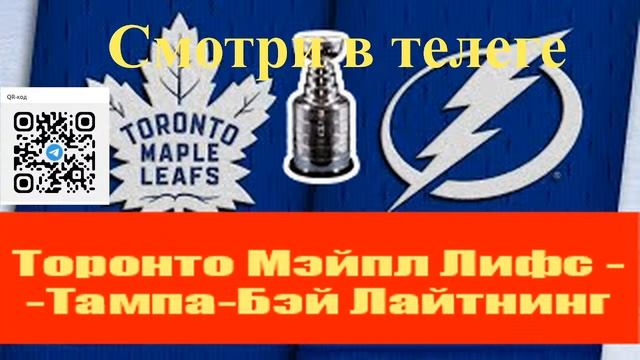 Торонто Мэйпл Лифс -Тампа-Бэй Лайтнинг. 5 игра смотреть онлайн