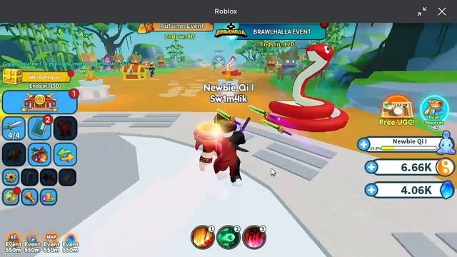 Получил Самый Лучшый Меч в Weapon Fighting Simulator в Роблокс Roblox смотреть онлайн